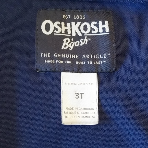 Oshkosh Navy Blue and Red Jacket Size 3T - Picture 5 of 7